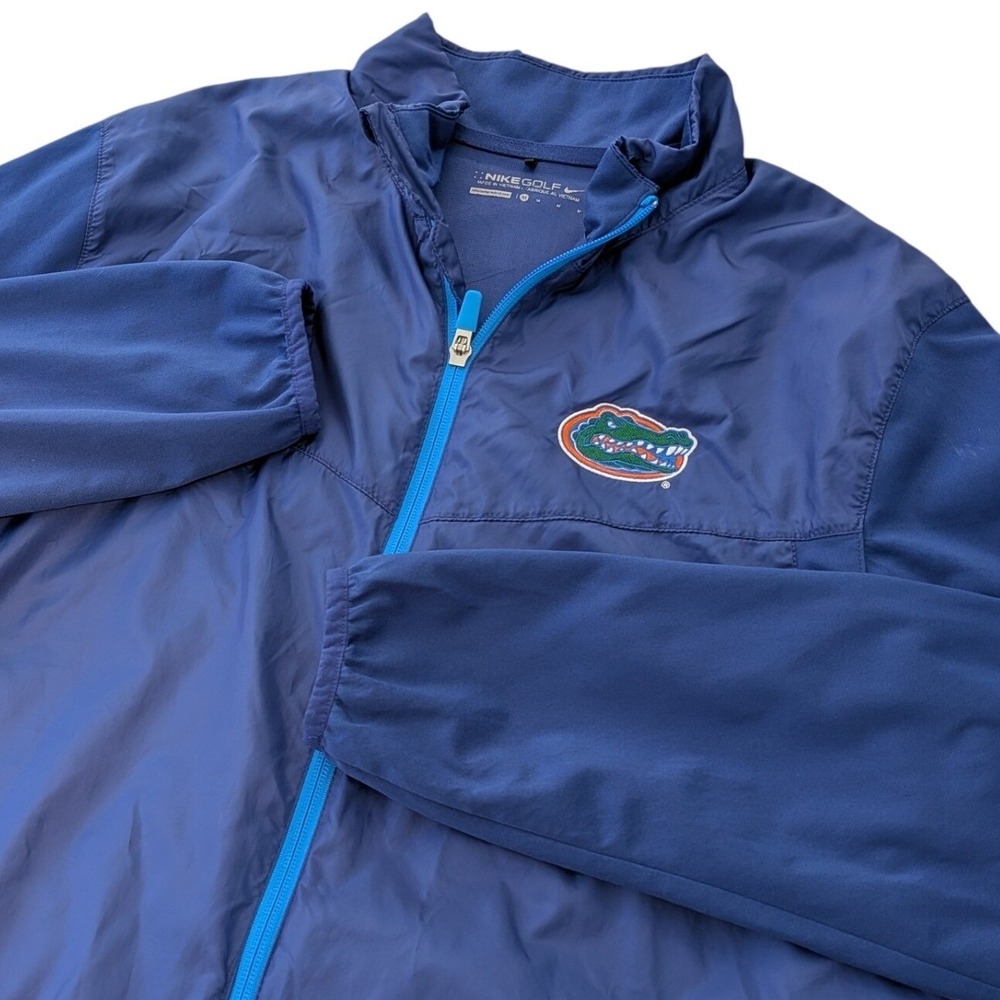 Nike‎ Golf Florida Gators Full Zip Windbreaker Jacket Mens M Blue 639983-455
